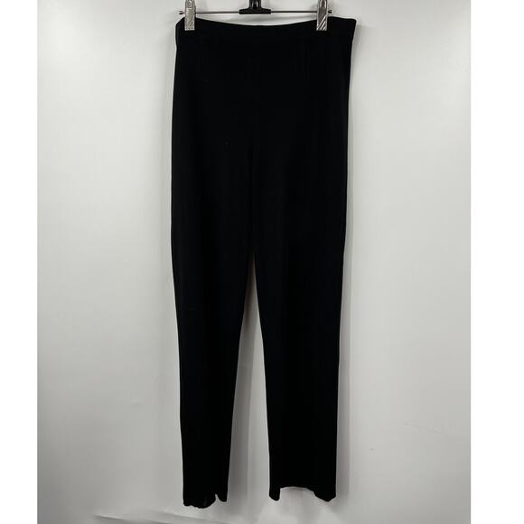 Exclusively Misook Ponte High Rise Pull On Dress Pant Stretch Black‎ Size S - Picture 1 of 6